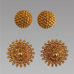 Trendy Gold Plated Earrings (Combo)